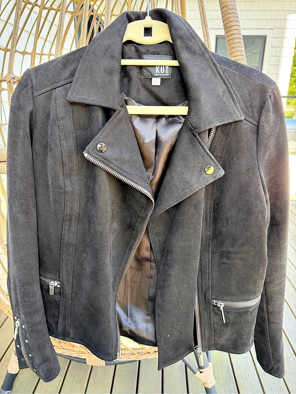 KUT from the Kloth Moto Jacket Black Small